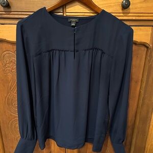 Ann Taylor Navy Blue Women's Blouse